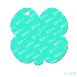 Alternative view of Chubby Clover Acrylic Blank- Sticker- UV DTF (1.5 inch)