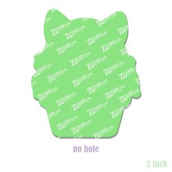 Alternative view of Planter Cat Acrylic Blank- Sticker- UV DTF (2 inch) NO HOLE