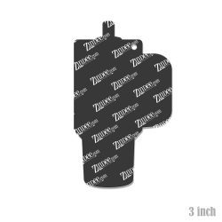 Alternative view of Tumbler With Handle Acrylic Blank- Sticker- UV DTF (3 inch)