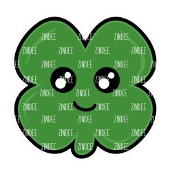 Chubby Clover Acrylic Blank- Sticker- UV DTF (2.5 inch)