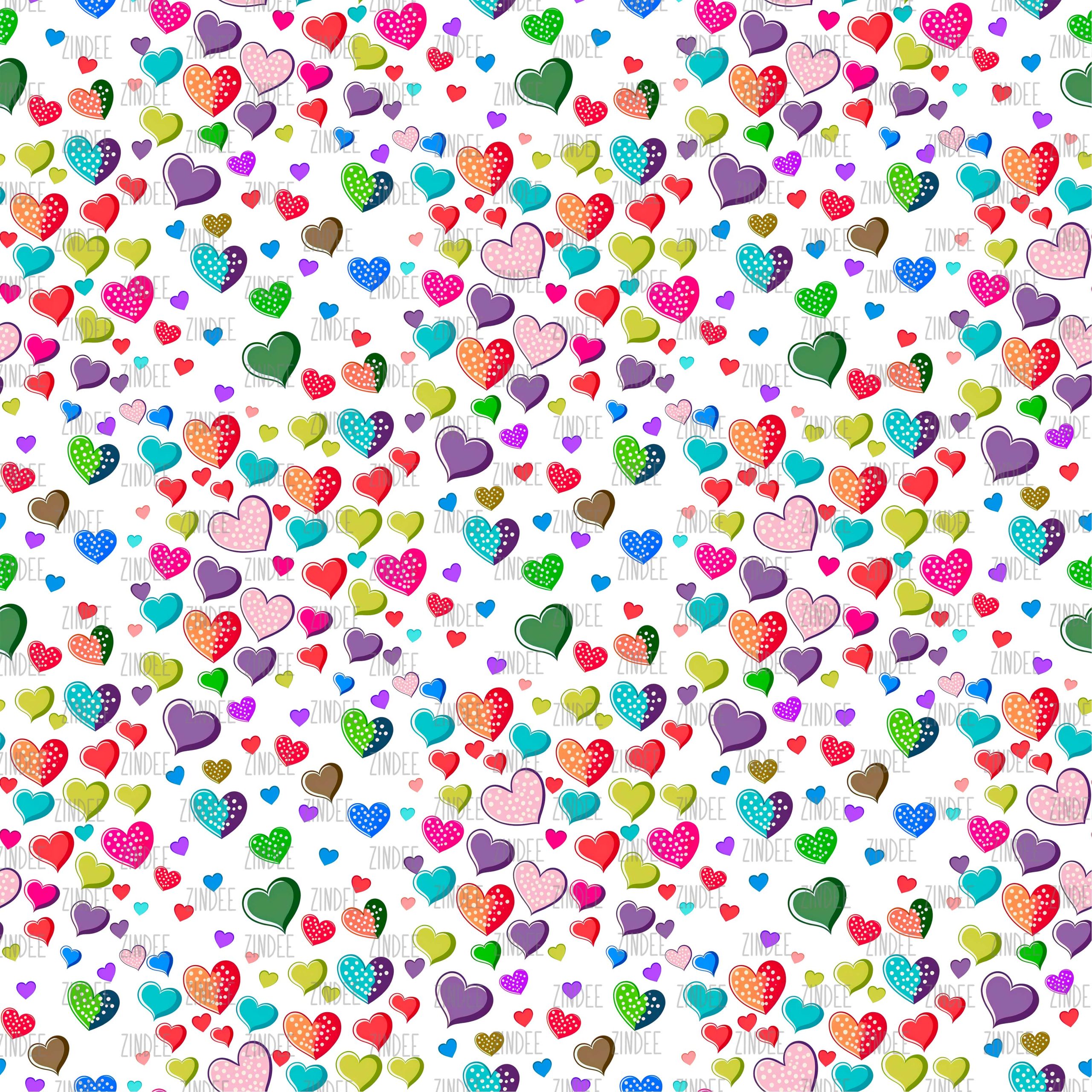 Confetti Hearts seamless (vinyl)