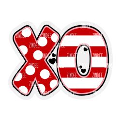 Hugs Kisses XO Acrylic Blank- Sticker- UV DTF (2 inch) NO HOLE