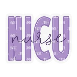 NICU Nurse Acrylic Blank- Sticker- UV DTF (2 inch) NO HOLE