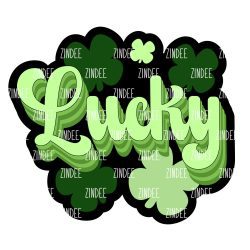 Raised Lucky Acrylic Blank- Sticker- UV DTF (2.5 inch)