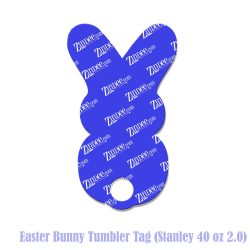 Alternative view of Easter Bunny Tumbler Tag (Stanley 40 oz 2.0)