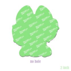 Alternative view of Easter Cactus Acrylic Blank- Sticker- UV DTF (2 inch) NO HOLE
