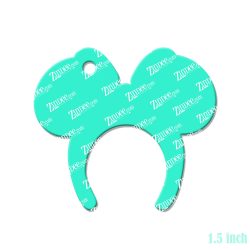 Alternative view of Girl Mouse Headband Acrylic Blank- Sticker- UV DTF (1.5 inch)