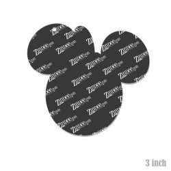 Alternative view of Mouse Head (Girl) Acrylic Blank- Sticker- UV DTF (3 inch)