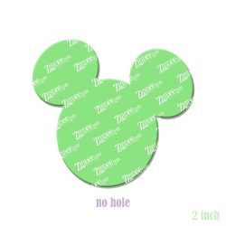 Alternative view of Mouse Head (Boy) Acrylic Blank- Sticker- UV DTF (2 inch) NO HOLE