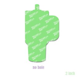 Alternative view of Tumbler With Handle Acrylic Blank- Sticker- UV DTF (2 inch) NO HOLE