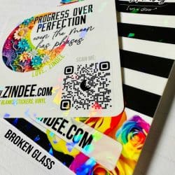 Black White Stripe Rose-(Badge Reel Care Card) - Image 4