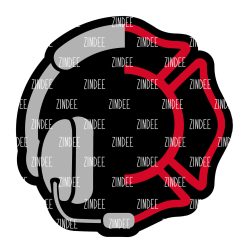 Dispatch Maltese Cross Acrylic Blank- Sticker- UV DTF (2 inch) NO HOLE