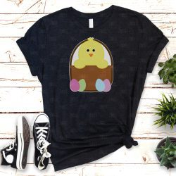 Easter Basket with Chick (HTV ready to press)