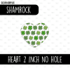 Heart (2 inch) NO HOLE (Shamrock)