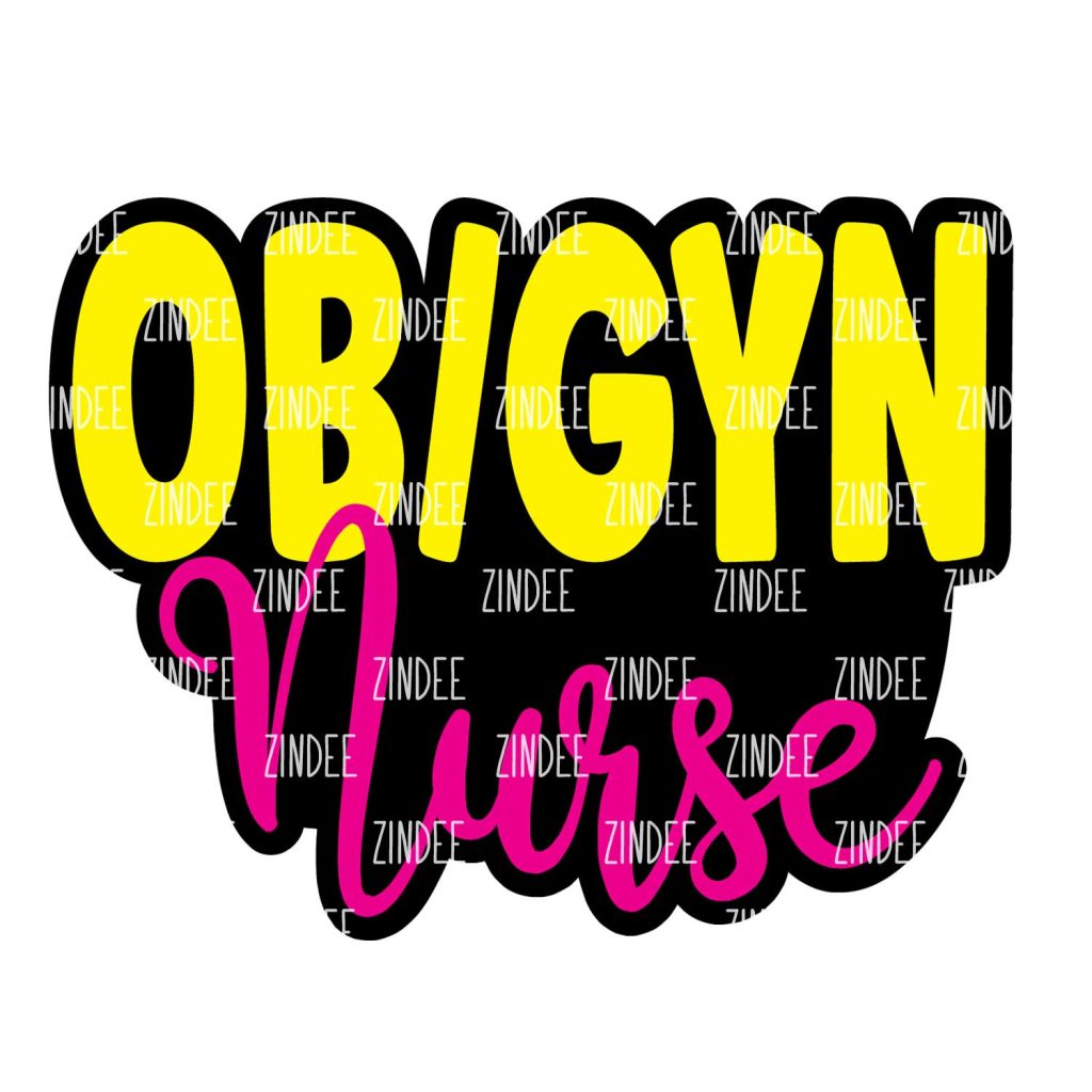 OBGYN Nurse Acrylic Blank- Sticker- UV DTF (2 inch) NO HOLE – Zindee