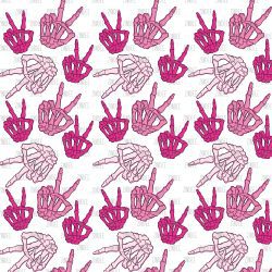 Pink Skeleton Hands (vinyl)