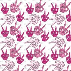 Pink Skeleton Hands (vinyl)