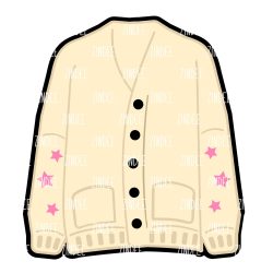 Cardigan Acrylic Blank- Sticker- UV DTF (3 inch)