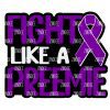Fight Like a Preemie Acrylic Blank- Sticker- UV DTF (2 inch) NO HOLE