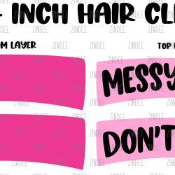 Messy Hair Don't Care SVG (DOWNLOAD)