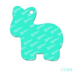 Alternative view of Donkey Animal Cookie/Cracker Acrylic Blank- Sticker- UV DTF (1.5 inch)