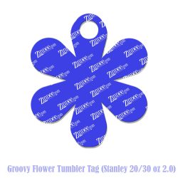 Groovy Flower tumbler tag (Stanley 20/30 oz 2.0)