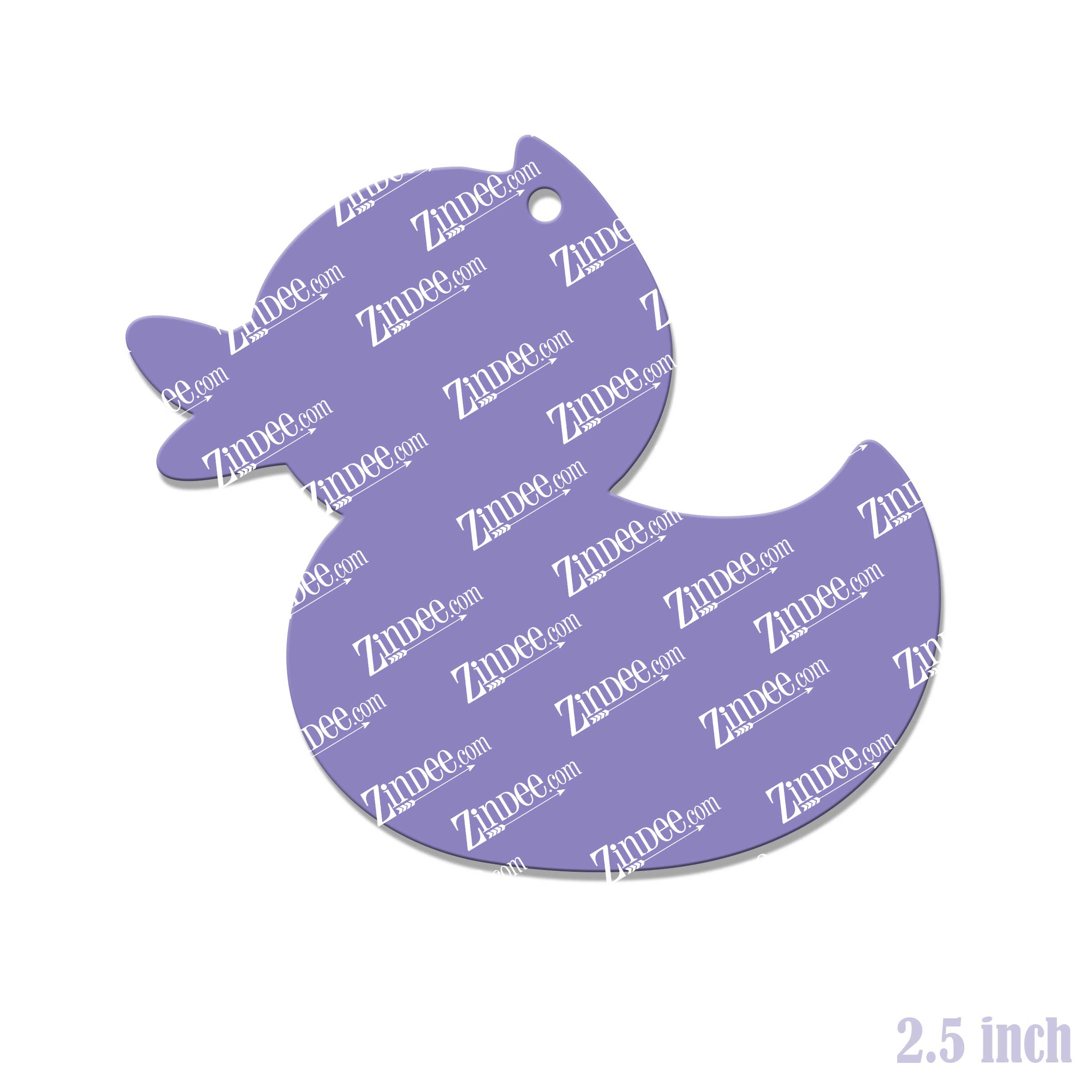 Rubber Ducky Acrylic Blank- Sticker- UV DTF (2.5 inch) - Image 2