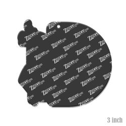 Alternative view of Wrestling Tag Acrylic Blank- Sticker- UV DTF (3 inch)