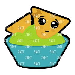 Chips and Dip Acrylic Blank- Sticker- UV DTF (2 inch) NO HOLE