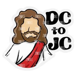 DC to JC Acrylic Blank- Sticker- UV DTF (3 inch)