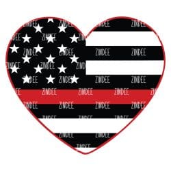 Firefighter Flag Heart (download)