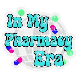 Pharmacy Era Acrylic Blank- Sticker- UV DTF (2 inch) NO HOLE