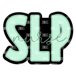 SLP Nurse Acrylic Blank- Sticker- UV DTF (2 inch) NO HOLE