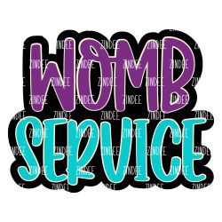 Womb Service Acrylic Blank- Sticker- UV DTF (2 inch) NO HOLE