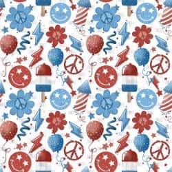 4th of July seamless (vinyl)