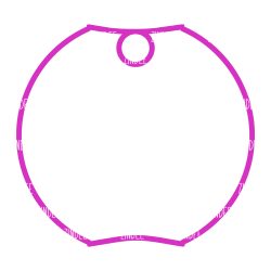 Alternative view of Circle Tumbler Tag Shaker Piece (Stanley 40 oz)