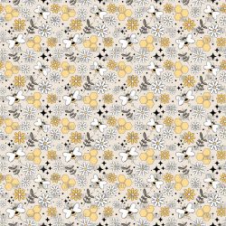 Floral Bees seamless (vinyl)
