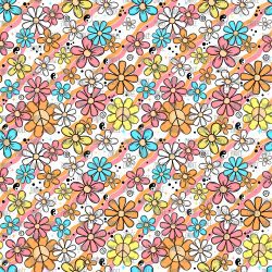 Floral Colorful Retro seamless (vinyl)