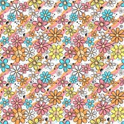 Floral Colorful Retro seamless (vinyl)