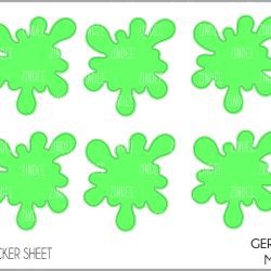 Germ (sticker sheet) .6" WHITE Gloss