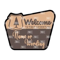 National Park Sign – Acrylic Keychain Blank (2") | Optional Sticker or UV DTF