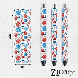 4th of July VINYL Pen Wrap