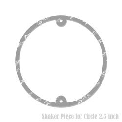 Circle Shaker Piece (2.5 inch) 2 holes