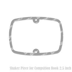 Composition Book Shaker Piece (2.5 inch) 2 holes