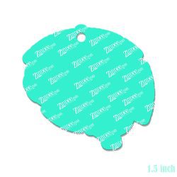 Alternative view of Labeled Brain Acrylic Blank- Sticker- UV DTF (1.5 inch)