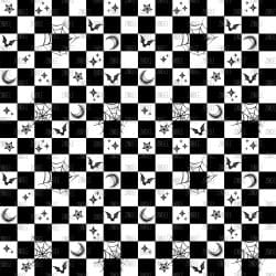 Bat Star Checkered seamless (vinyl)