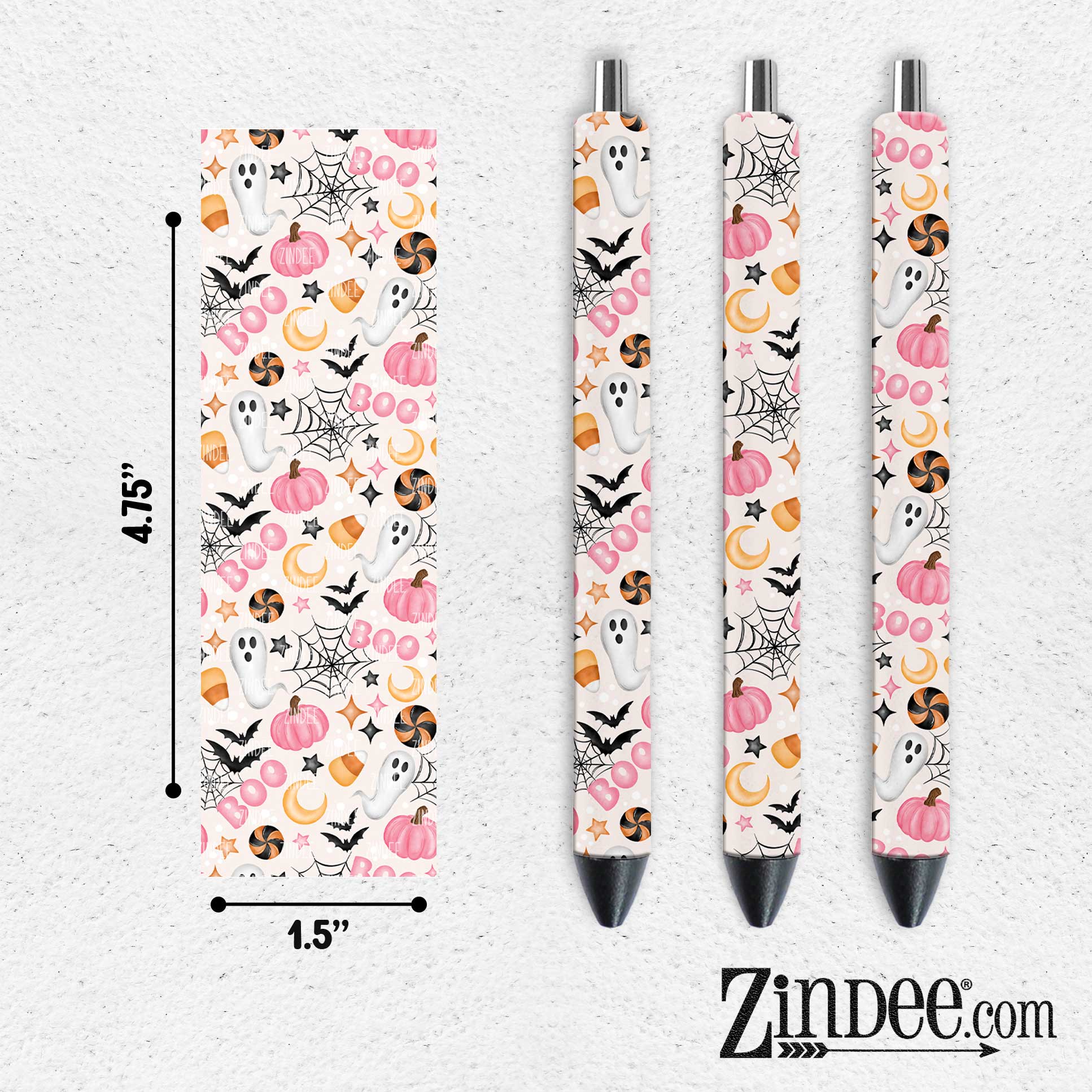 Boo Halloween VINYL Pen Wrap