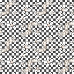 Checker Floral seamless (vinyl)