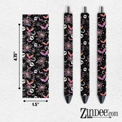 Colorful Spooky VINYL Pen Wrap