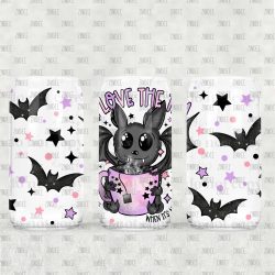 Love the Tea UV DTF Glass Can Wrap